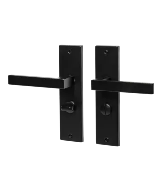 Doorhandle black wc