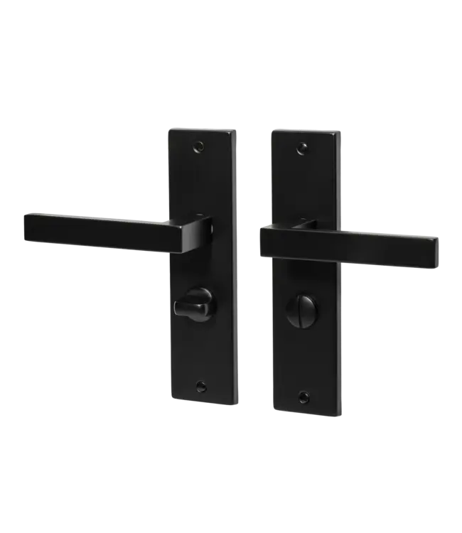Doorhandle black wc