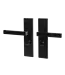 Doorhandle black wc