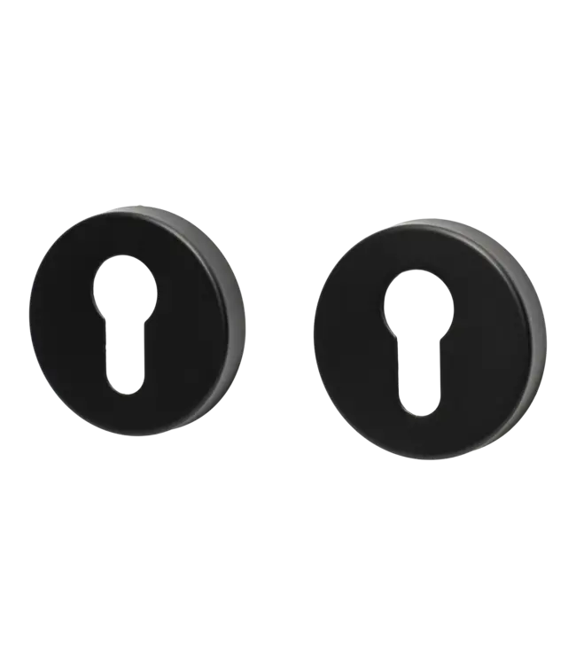 Rosette black cylinder round