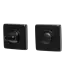 Rosette black wc square