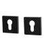 Rosette black cylinder square