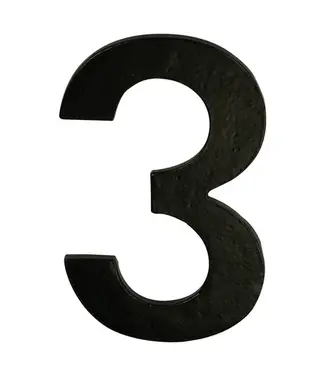 Housenumber black 3