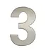 Huisnummer rvs 3