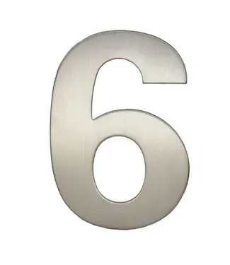 Housenumber rvs 6