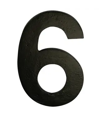 Housenumber black 6