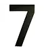Huisnummer zwart 7