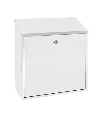 Mailbox white steel