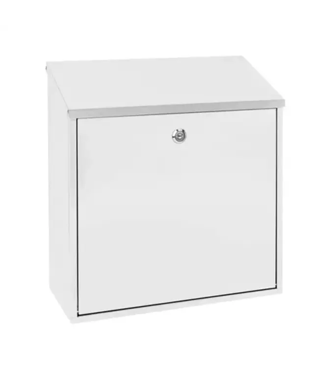 Mailbox white steel