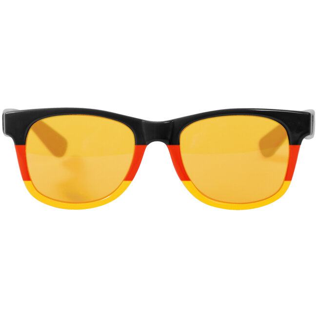 Blues Brother bril Duitsland: zwart-rood-geel