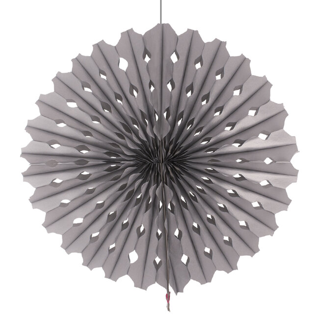 Honeycomb Waaier Zilver - 45cm