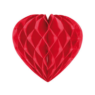Folat Honeycomb Hart Rood - 30cm