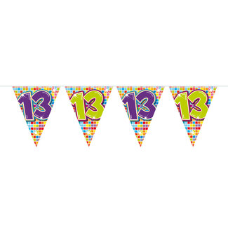 Folat 13 Jaar Mini Vlaggenlijn Birthday Blocks - 3 meter