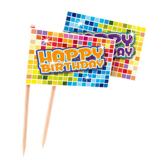 Folat Prikkers birthday blocks - 24 stuks
