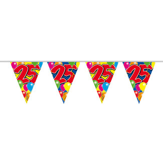 Folat 25 Jaar Slinger Balloons - 10 meter