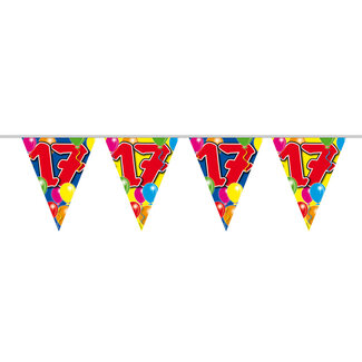 Folat 17 Jaar Slinger Balloons - 10 meter