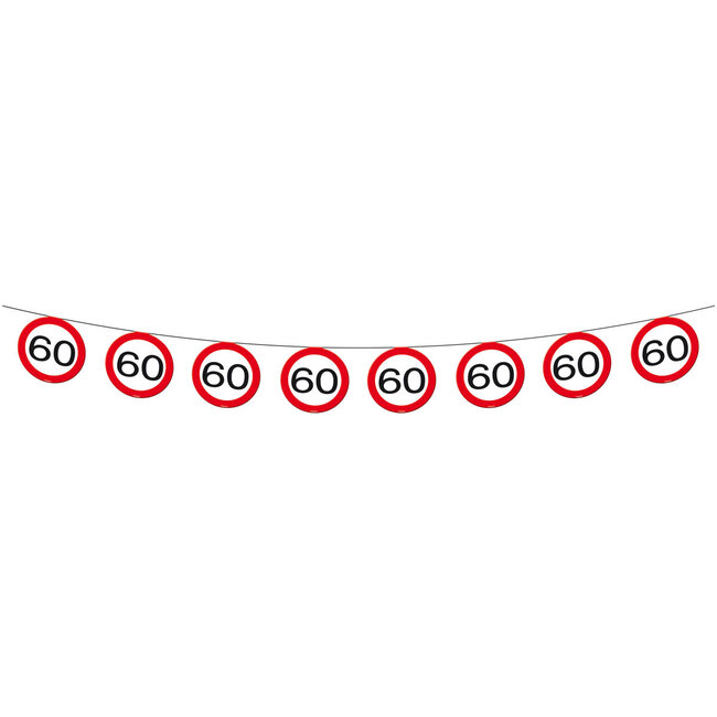 60 jaar Verkeersbord Slinger - 12 meter
