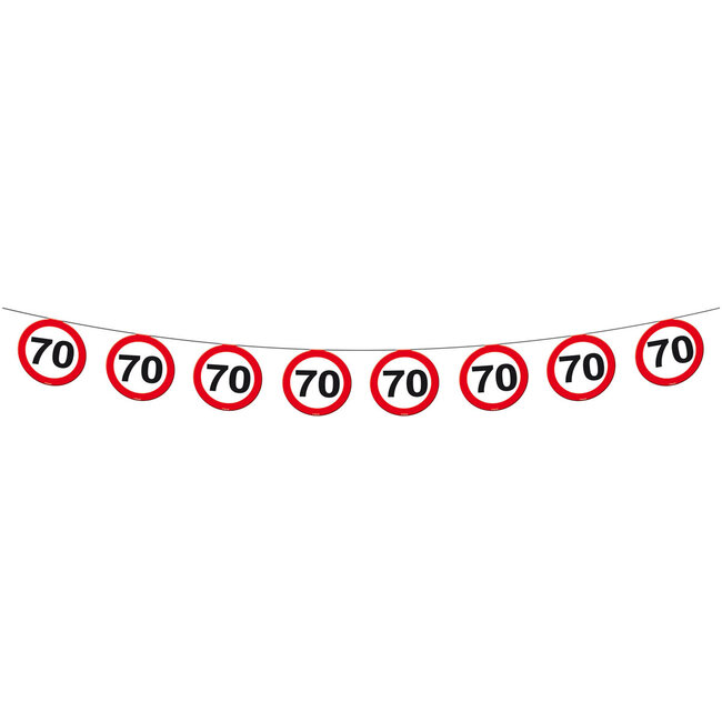 70 Jaar Verkeersbord Slinger - 12 meter