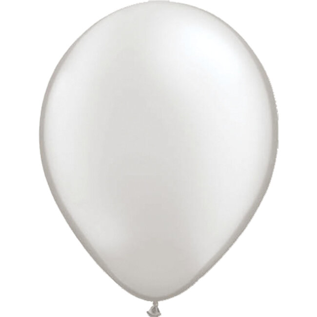 Zilveren Metallic Ballonnen 30cm - 100 stuks