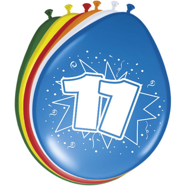 11 Jaar Ballonnen 30cm 8 stuks