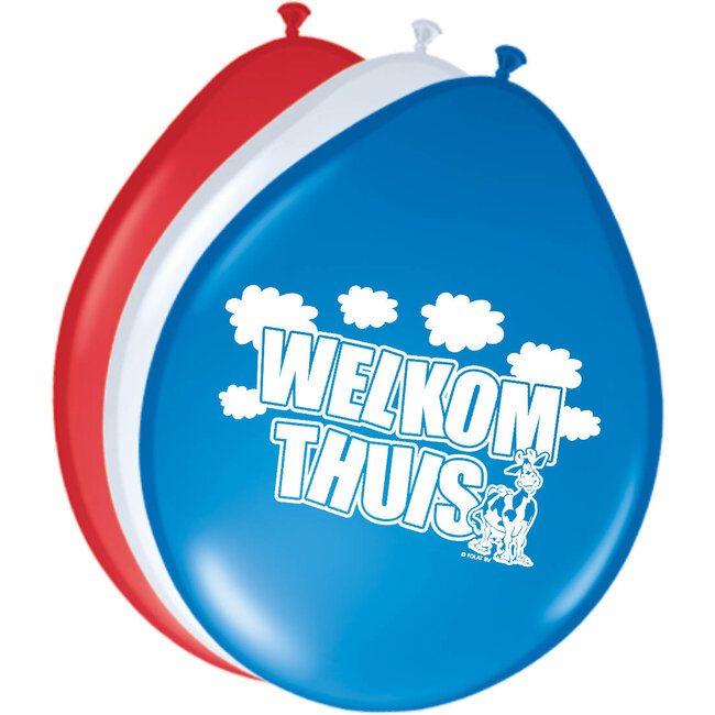 Welkom Thuis ballonnen - 8 stuks