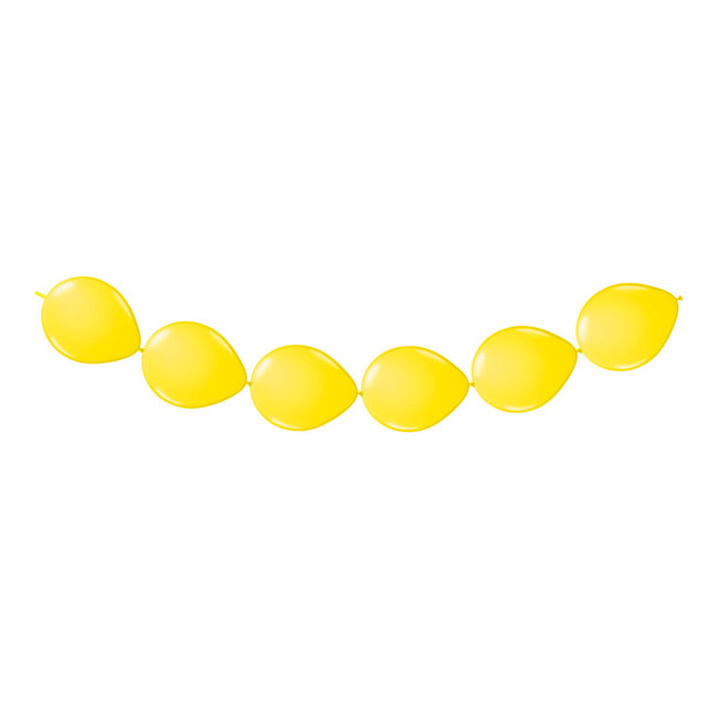 Gele Ballonnenslinger - Knoopballonnen - 3 meter