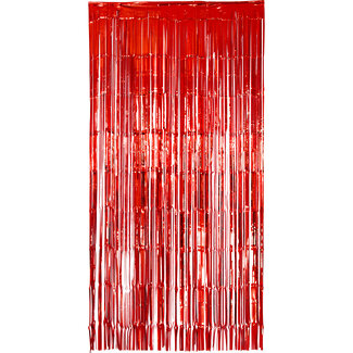 Folat Deurgordijn folie rood 2x1m