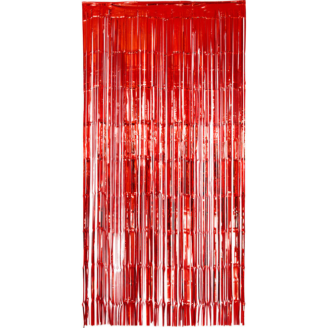 Deurgordijn folie rood 2x1m