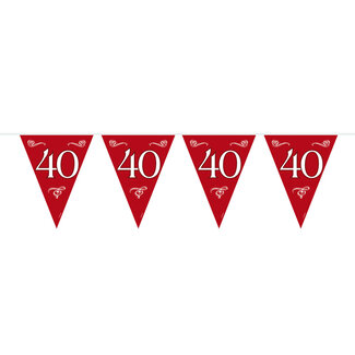 Folat 40 Jaar Jubileum Slinger Robijn Rood - 10 meter