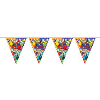 Folat 50 Jaar Abraham Knalfeest Vlaggenlijn - 10 meter