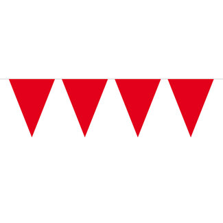 Folat Vlaggenlijn effen rood - 10mtr