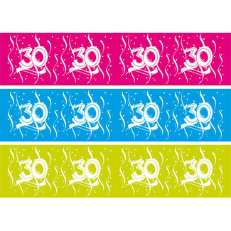Folat Afzetlint 30 jaar Swirls - 15 meter