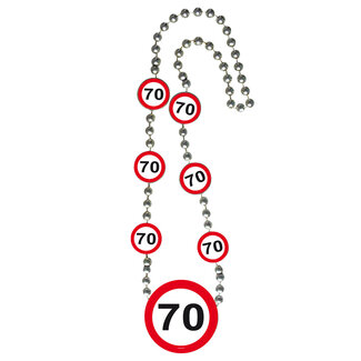 Folat 70 Jaar Verkeersbord Ketting