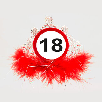 Folat 18 Jaar Verkeersbord Tiara