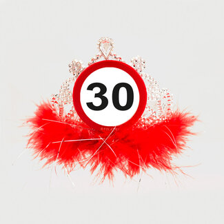 Folat 30 Jaar Verkeersbord Tiara