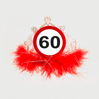 Folat 60 jaar Verkeersbord Tiara