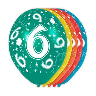 Folat 6 Jaar Verjaardag Ballonnen 5 stuks
