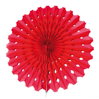 Folat Honeycomb Waaier Rood - 45cm