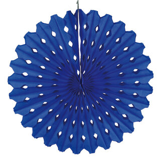 Folat Honeycomb Waaier Blauw - 45cm