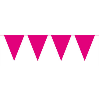 Folat Effen Magenta Vlaggenlijn XL - 10 meter