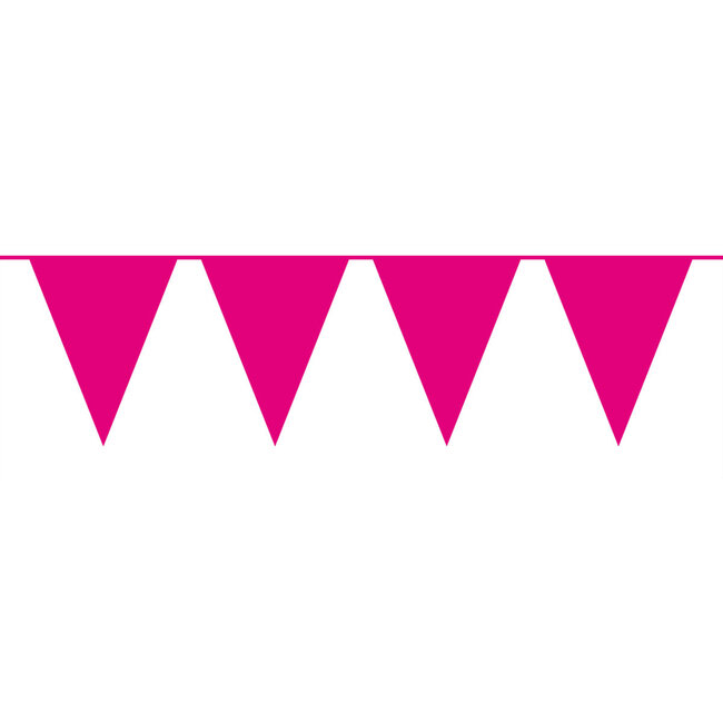 Effen Magenta Vlaggenlijn XL - 10 meter