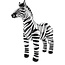 Opblaas Zebra - 60x55 cm