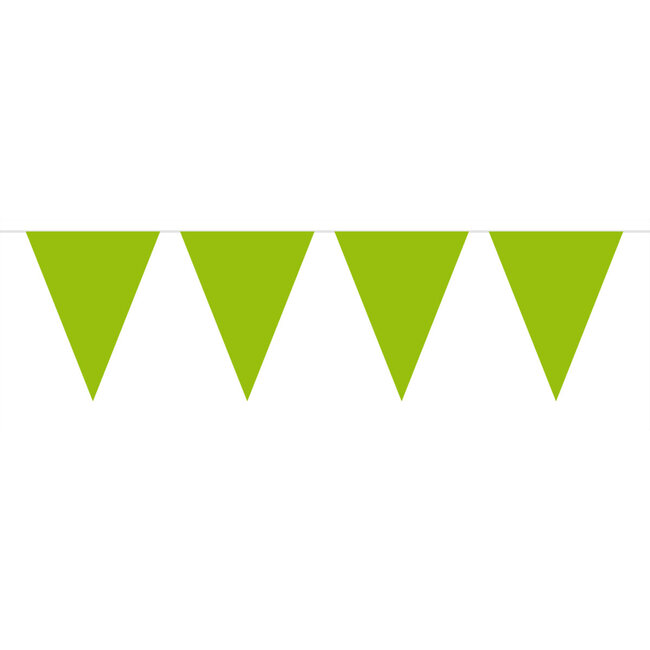 Lime Groene Vlaggenlijn XL - 10 meter