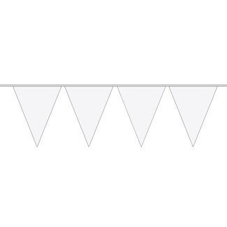 Folat Witte Vlaggenlijn XL - 10 meter