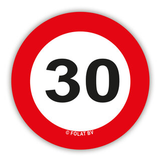 Folat Confetti XL Verkeersbord 30