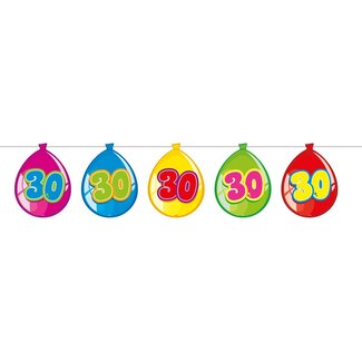 Folat 30 Jaar Birthday Ballonnen Slinger - 10 meter