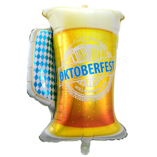 Folat Oktober Bier Festival Ballon Bierglas 60x80cm