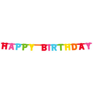 Folat Happy Birthday Feest Letter Banner