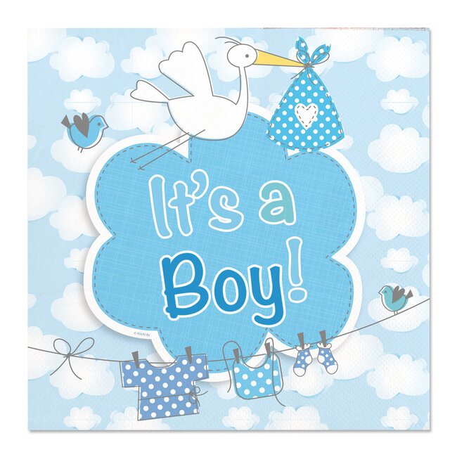 Geboorte Jongen Servetten It's a Boy - 20 stuks