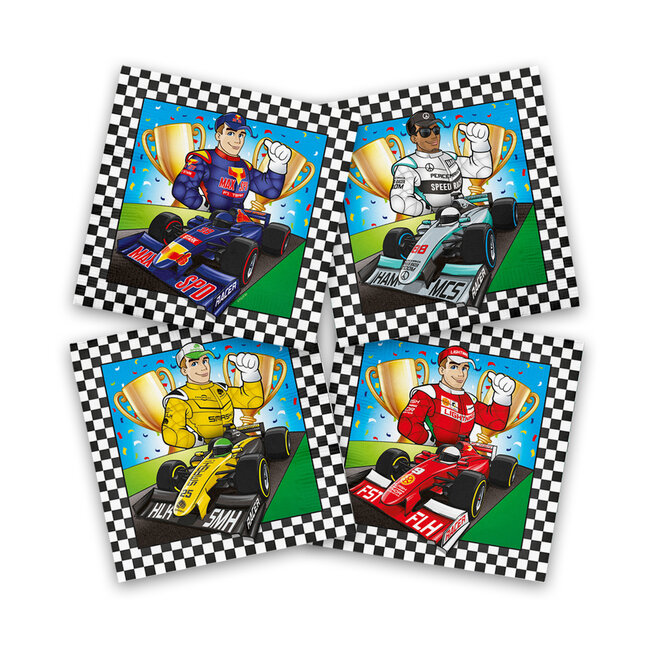 Formule 1 Servetten 33x33cm - 20 stuks
